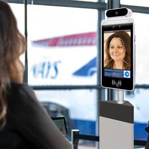 face recognition temperature sensing digital screen